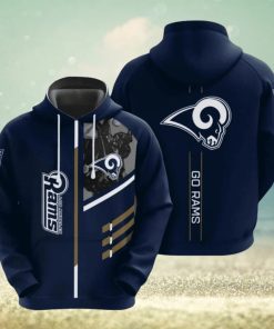 NFL Los Angeles Rams Dark Type Hoodies Print Full