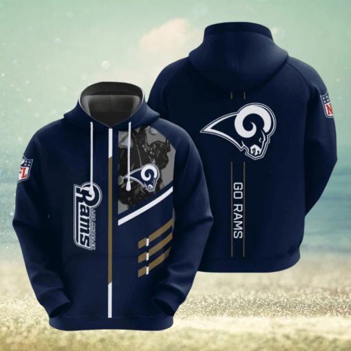 NFL Los Angeles Rams Dark Type Hoodies Print Full