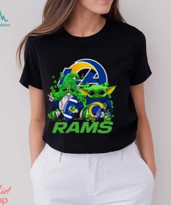 NFL Los Angeles Rams St Patrick’s Day T Shirt Special Gomes Baby Yoda St Patricks Day Shirt