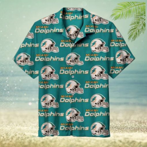 NFL Miami Dolphin Logo Hawaiian Shirt