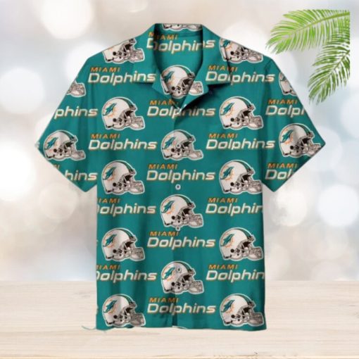 NFL Miami Dolphin Logo Hawaiian Shirt