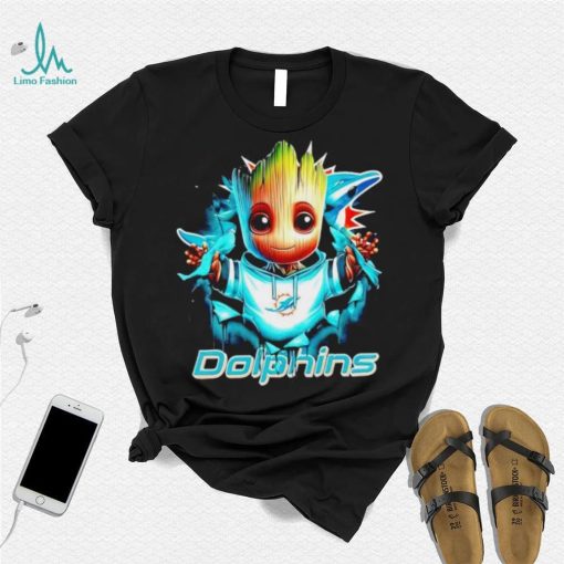 NFL Miami Dolphins Baby Groot shirt