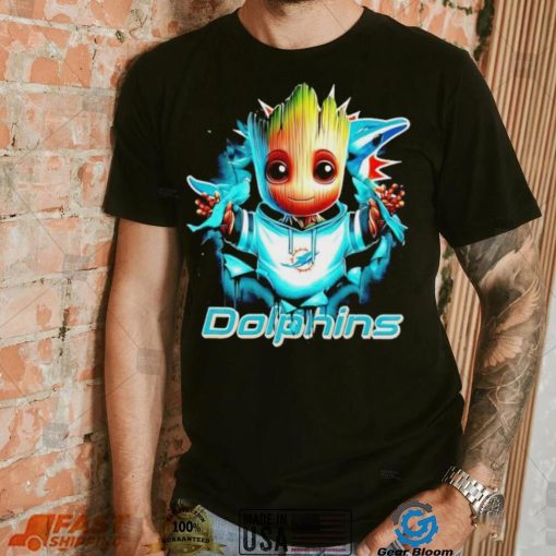 NFL Miami Dolphins Baby Groot shirt
