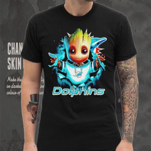 NFL Miami Dolphins Baby Groot shirt