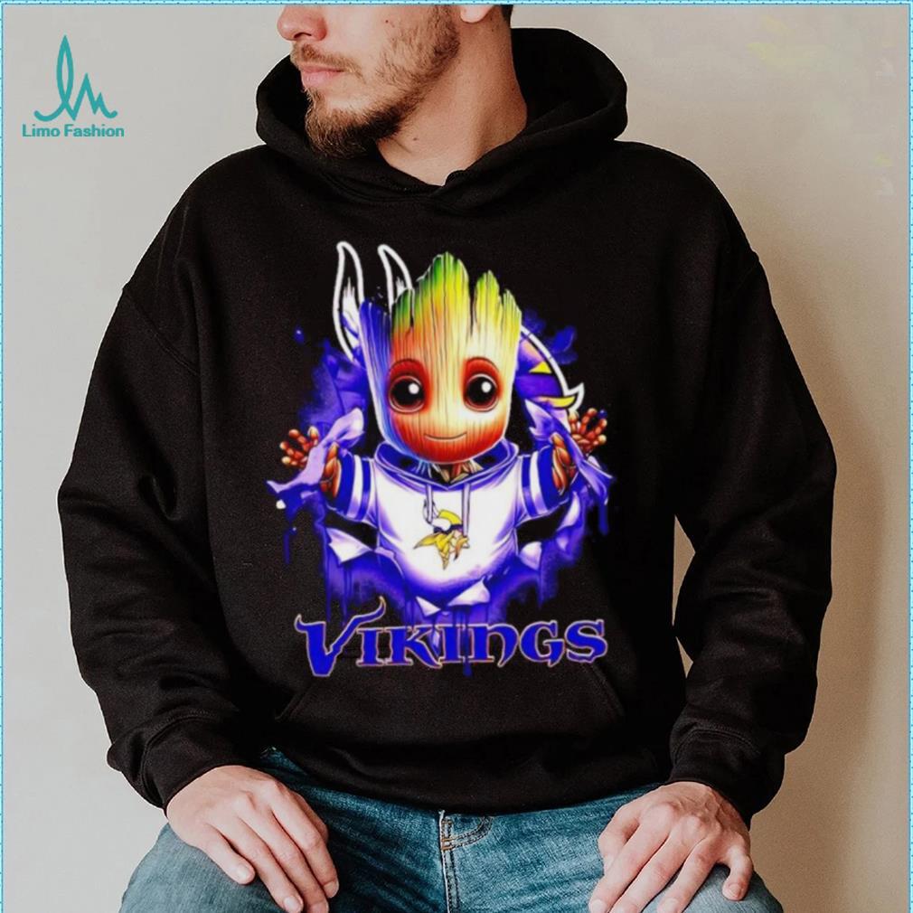 NFL Minnesota Vikings Baby Groot shirt NFL Minnesota Vikings Baby Groot shirt