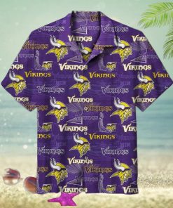 NFL Minnesota Vikings logo Hawaiian shirt