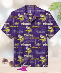 NFL Minnesota Vikings logo Hawaiian shirt