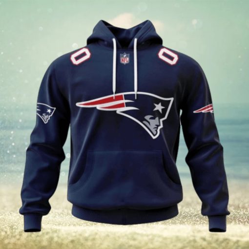 NFL New England Patriots 2024 Personalized Name And Number Hoodie