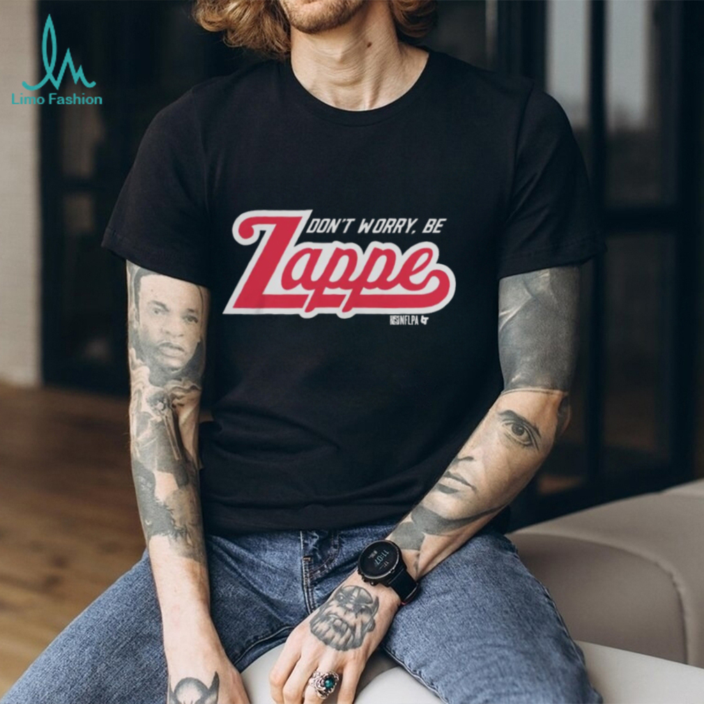 NFL New England Patriots Bailey Zappe Don't Worry Be Zappe Black Shirt NFL New England Patriots Bailey Zappe Don't Worry Be Zappe Black Shirt