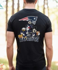 NFL New England Patriots Mickey Mouse Donald Duck Goofy Football Shirt
