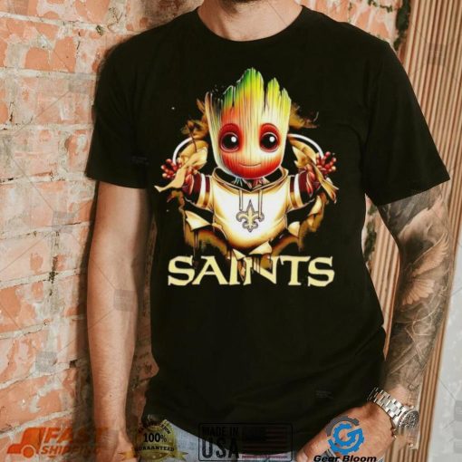 NFL New Orleans Saints Baby Groot shirt