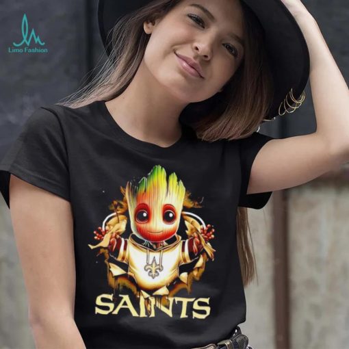 NFL New Orleans Saints Baby Groot shirt