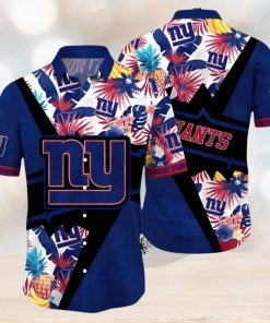 NFL New York Giants Hawaiian Shirt Flower Island Tropical Flower Style Shirt