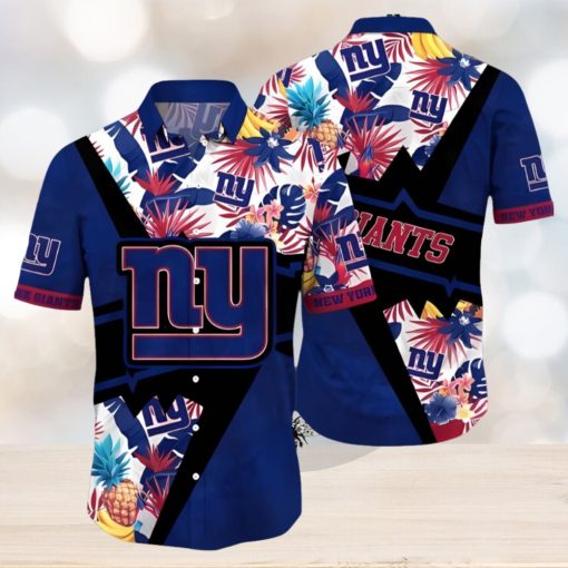 NFL New York Giants Hawaiian Shirt Flower Island Tropical Flower Style Shirt