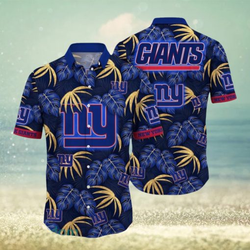 NFL New York Giants Hawaiian Shirt Flower Special Design Summer Time Shirt