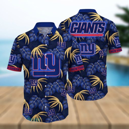 NFL New York Giants Hawaiian Shirt Flower Special Design Summer Time Shirt