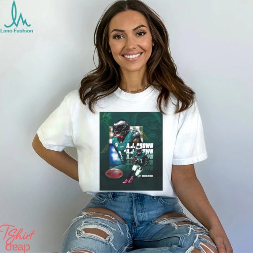 NFL Philadelphia Eagles AJ Brown football player pose repeat poster shirt