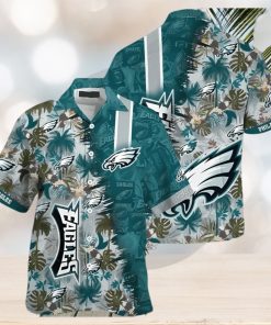 NFL Philadelphia Eagles Green Grey Trendy Hawaiian Shirt Aloha Shirt