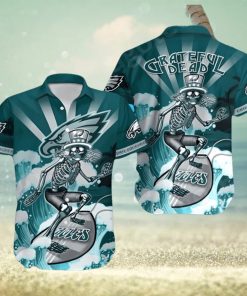 NFL Philadelphia Eagles Hawaiian Shirt Grateful Dead