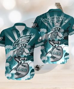 NFL Philadelphia Eagles Hawaiian Shirt Grateful Dead