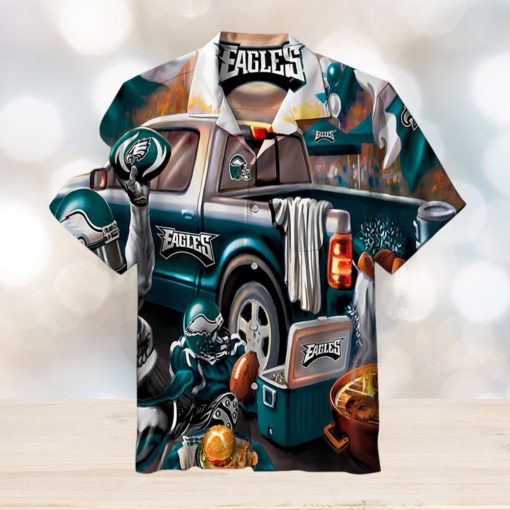 NFL Philadelphia Eagles Hawaiian Shirt Short Sleeve Style