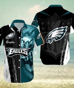 NFL Philadelphia Eagles Special Half Tone Mascot Hawaiian Shirt