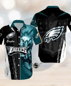 NFL Philadelphia Eagles Special Half Tone Mascot Hawaiian Shirt