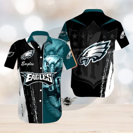 NFL Philadelphia Eagles Special Half Tone Mascot Hawaiian Shirt