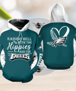 NFL Philadelphia Eagles Yarn 3D Hoodie Zip Hoodie Cold All Over Printed For Fans Gift Christmas Holidays