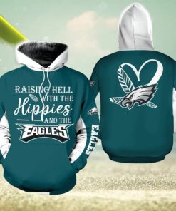 NFL Philadelphia Eagles Yarn 3D Hoodie Zip Hoodie Cold All Over Printed For Fans Gift Christmas Holidays