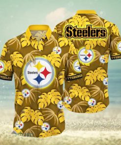 NFL Pittsburgh Steelers Hawaiian Shirt Flower Special Design Summer Time Shirt