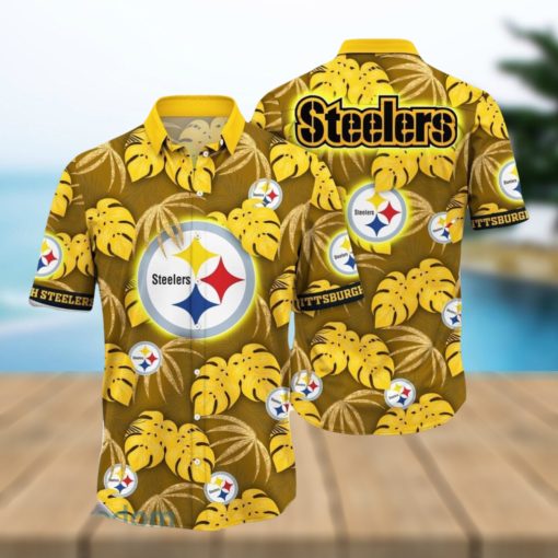 NFL Pittsburgh Steelers Hawaiian Shirt Flower Special Design Summer Time Shirt