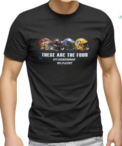 NFL Playoff Season 2023 2024 These Are The Four Head to Head Helmet NFC Championship Two Sides Tee shirt