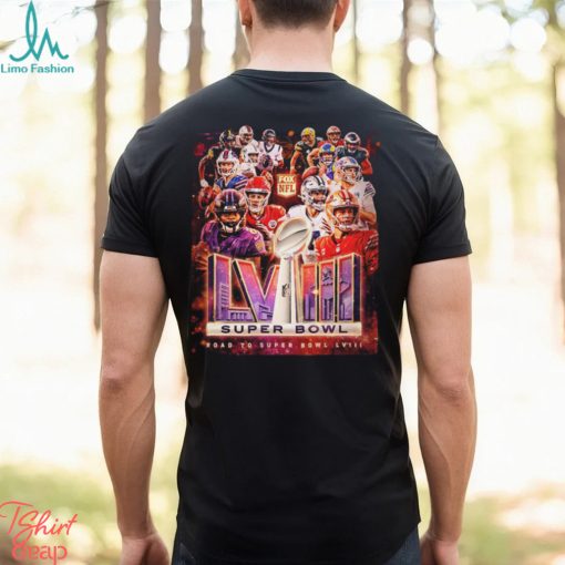 NFL Playoffs All Teams Road To Super Bowl LVIII Fox NFL Poster Classic T Shirt