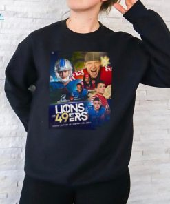 NFL Playoffs NFC Championship 2024 Detroit Lions Vs San Francisco 49ers Matchup January 28th Unisex T Shirt