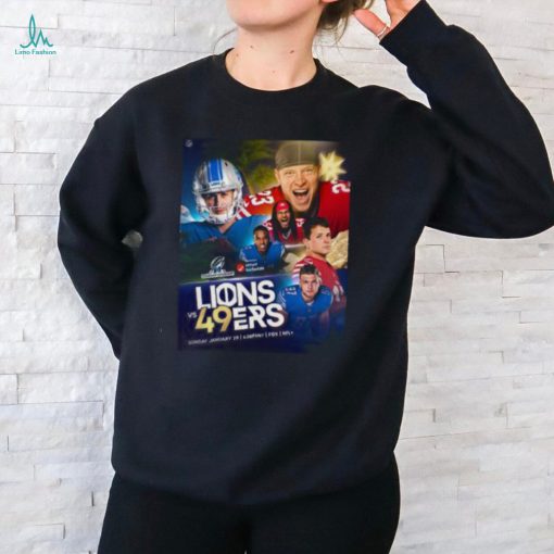 NFL Playoffs NFC Championship 2024 Detroit Lions Vs San Francisco 49ers Matchup January 28th Unisex T Shirt