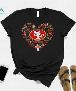 NFL San Francisco 49ers Heart I Love San Francisco 49ers Football shirt