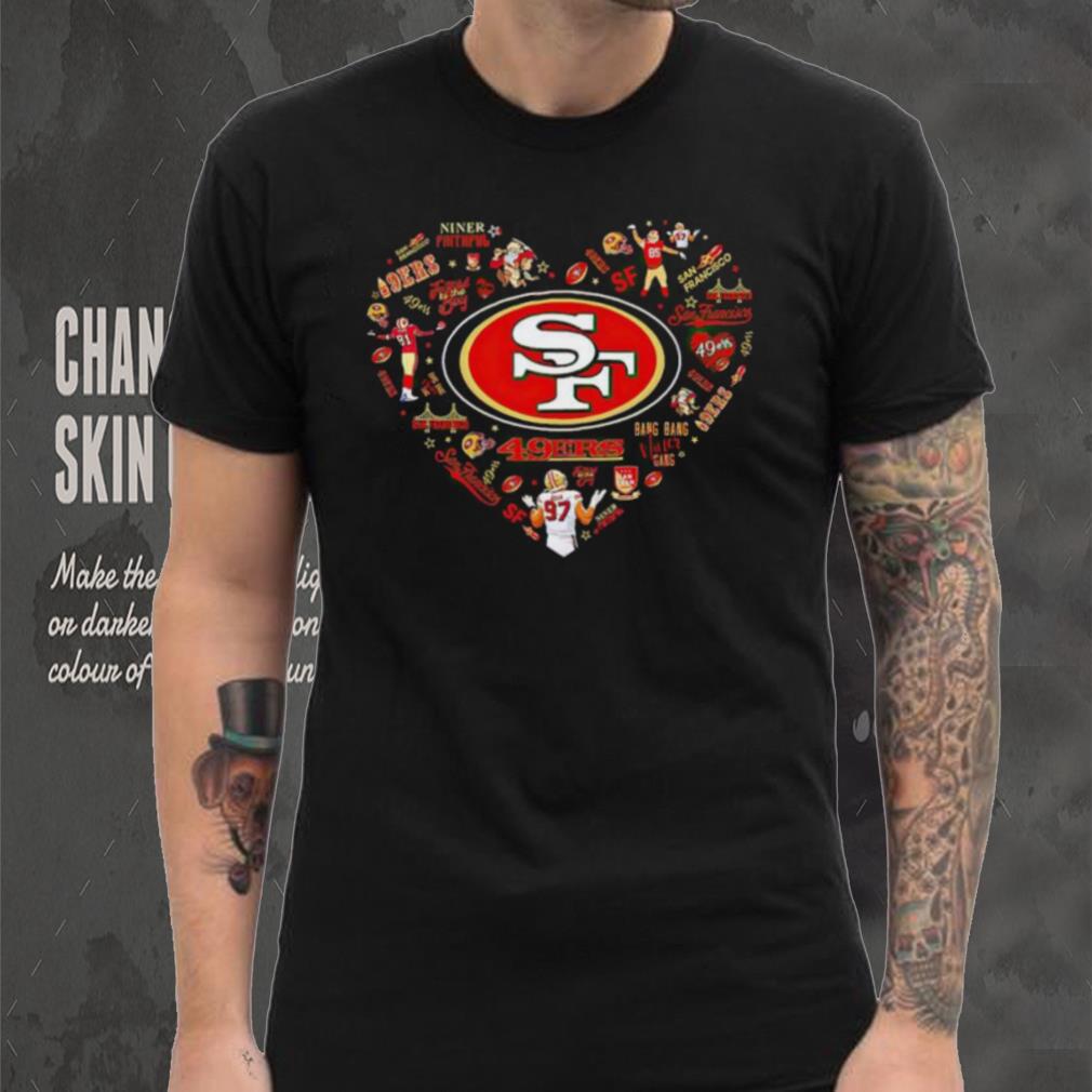 NFL San Francisco 49ers Heart I Love San Francisco 49ers Football shirt NFL San Francisco 49ers Heart I Love San Francisco 49ers Football shirt