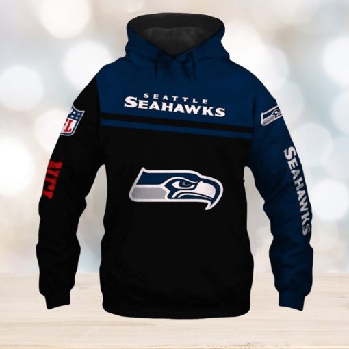 NFL Seattle Seahawks Death Big Logo Hoodies Print Full