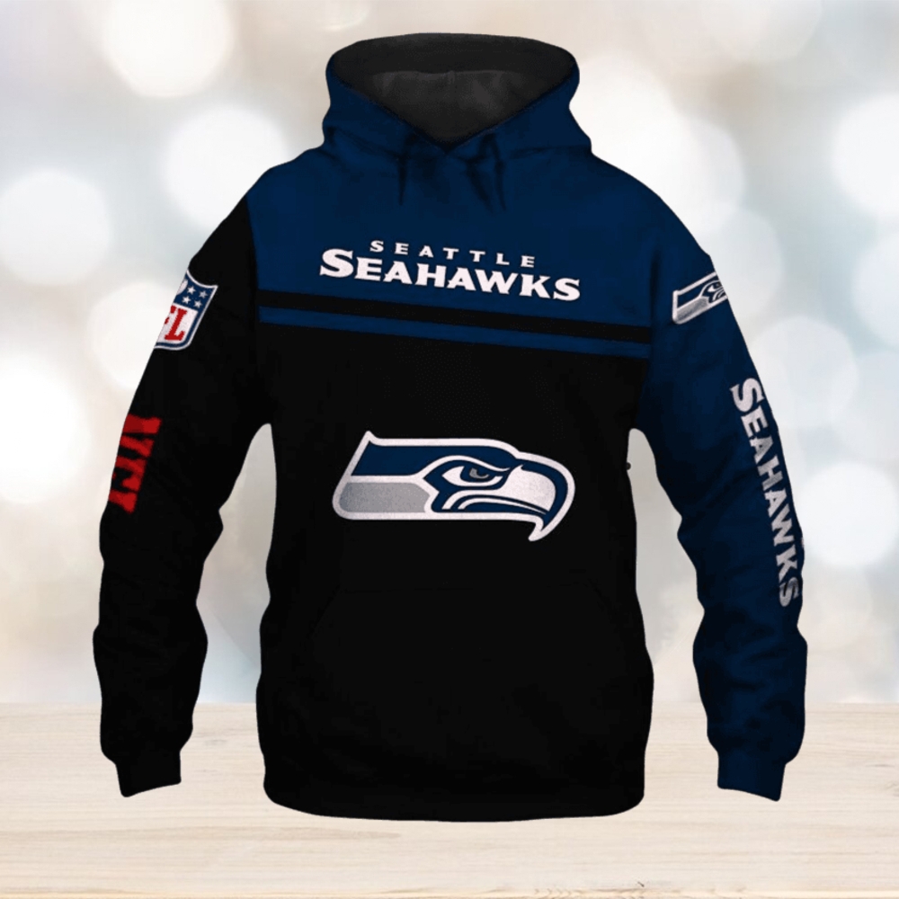 NFL Seattle Seahawks Death Big Logo Hoodies Print Full NFL Seattle Seahawks Death Big Logo Hoodies Print Full