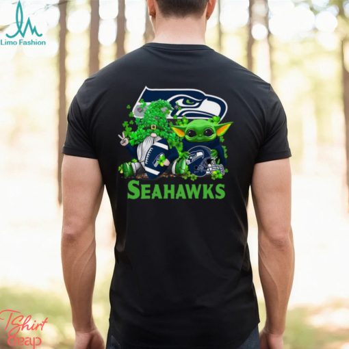 NFL Seattle Seahawks St Patrick’s Day T Shirt Special Gomes Baby Yoda St Patricks Day Shirt