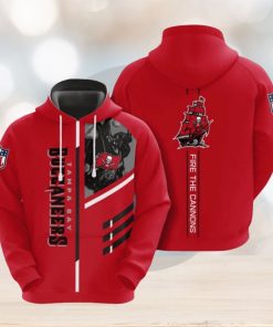 NFL Tampa Bay Buccaneers Red Hoodies Print Full