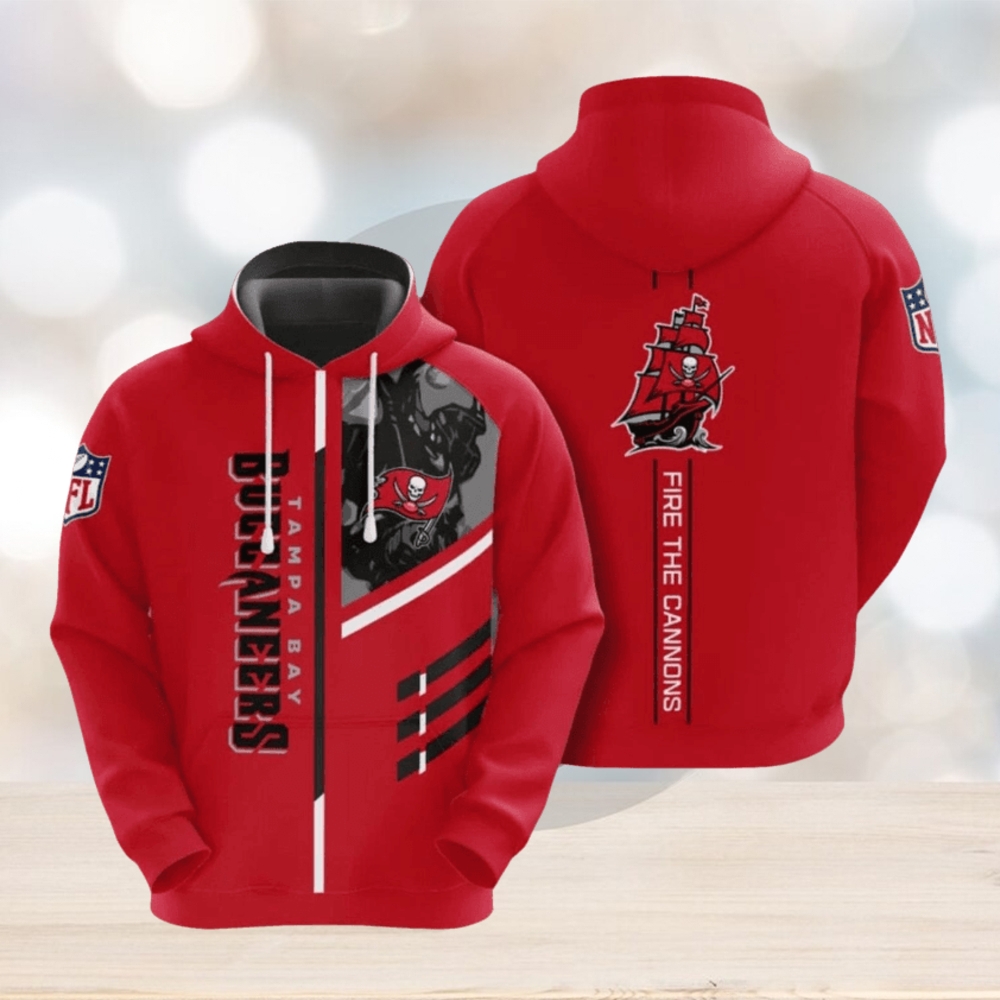 NFL Tampa Bay Buccaneers Red Hoodies Print Full NFL Tampa Bay Buccaneers Red Hoodies Print Full