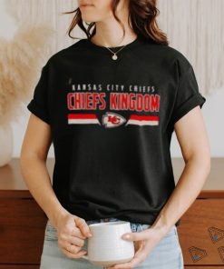 NFL Team Apperal Kansas City Chiefs Kimgdom Football Black Red White Tee Shirt
