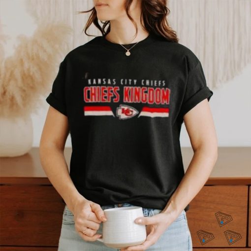 NFL Team Apperal Kansas City Chiefs Kimgdom Football Black Red White Tee Shirt