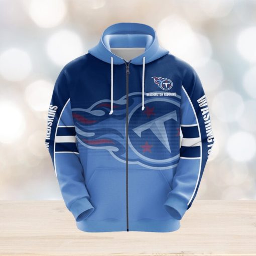 NFL Tennessee Titans Blue Unisex 3D Hoodie Zip Hoodie For Men And Women Sport Gift