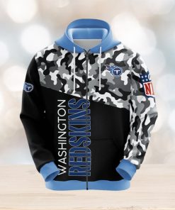 NFL Tennessee Titans Camouflage Blue 3D Hoodie Zip Hoodie For Men And Women Sport Gift