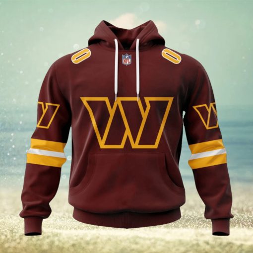 NFL Washington Commanders 2024 Personalized Name And Number Hoodie