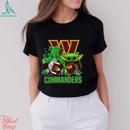NFL Washington Commanders St Patrick’s Day T Shirt Special Gomes Baby Yoda St Patricks Day Shirt
