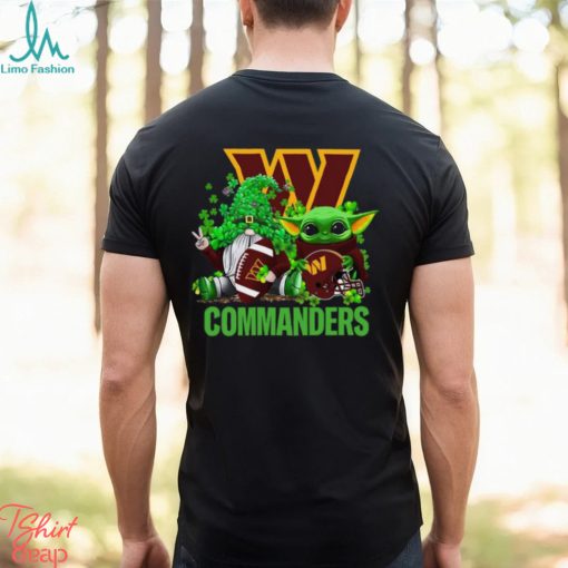 NFL Washington Commanders St Patrick’s Day T Shirt Special Gomes Baby Yoda St Patricks Day Shirt
